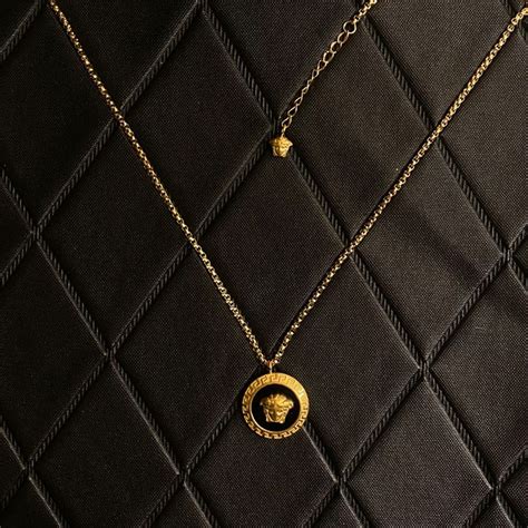 versace kolye|versace gold necklace.